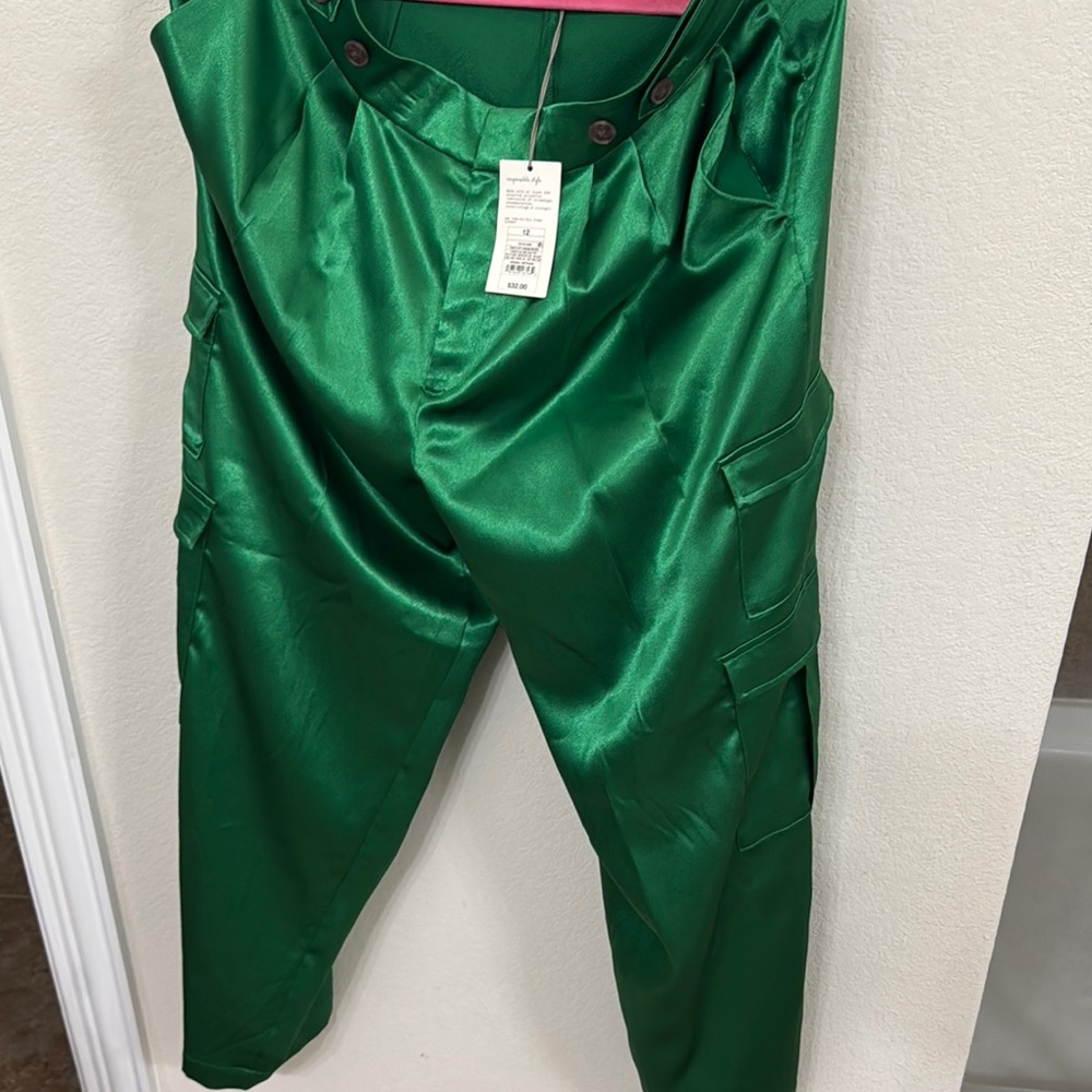A New Day Wide Leg Pants - Green
